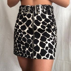 SOLD topshop animal print mini skirt